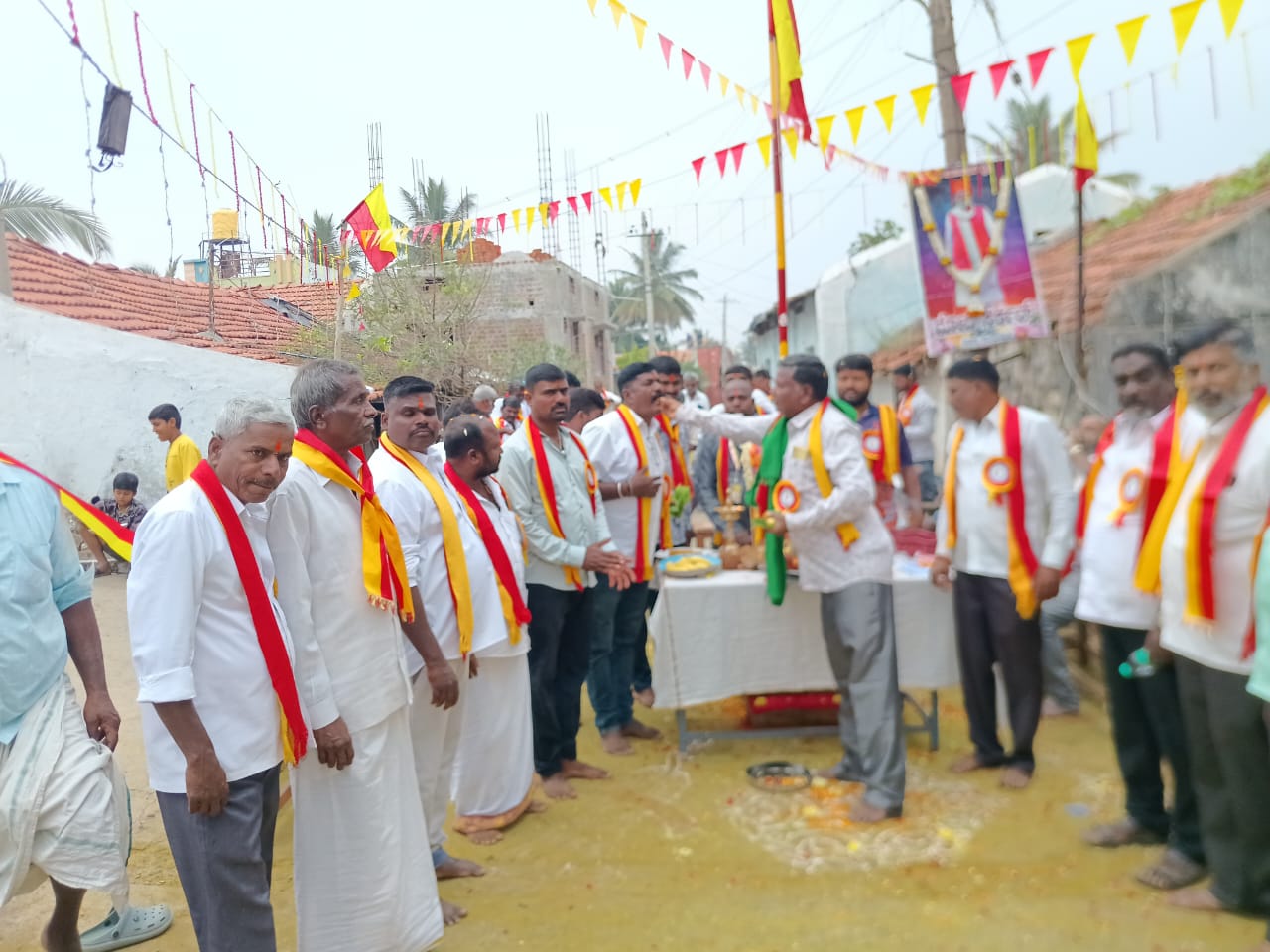 ಹೊಸ ಹಂಪಾಪುರ ಗ್ರಾಮದಲ್ಲಿ ಕನ್ನಡ ರಾಜ್ಯೋತ್ಸವ ಆಚರಣೆ